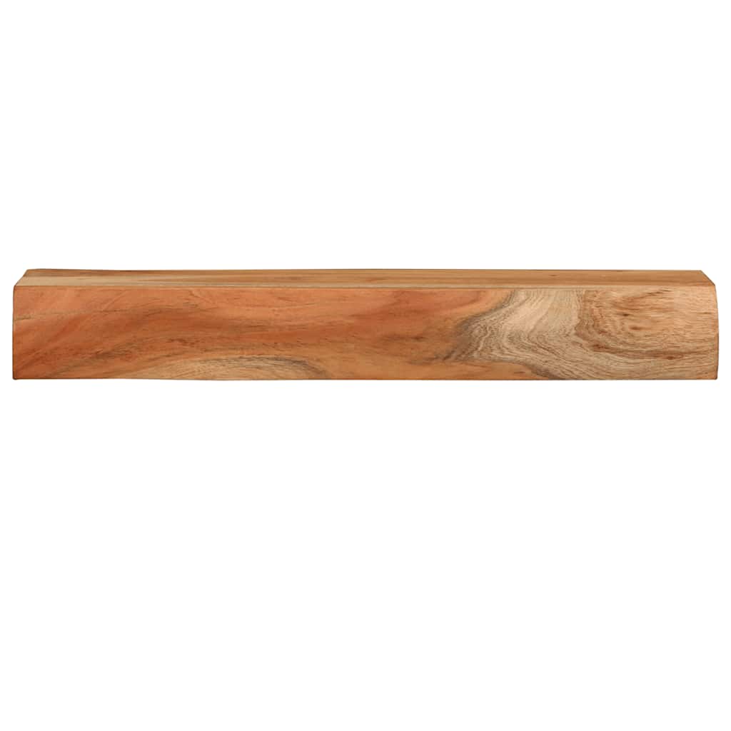 Vägghylla Trä 2 st 60x17x8 cm massivt Trä akacia