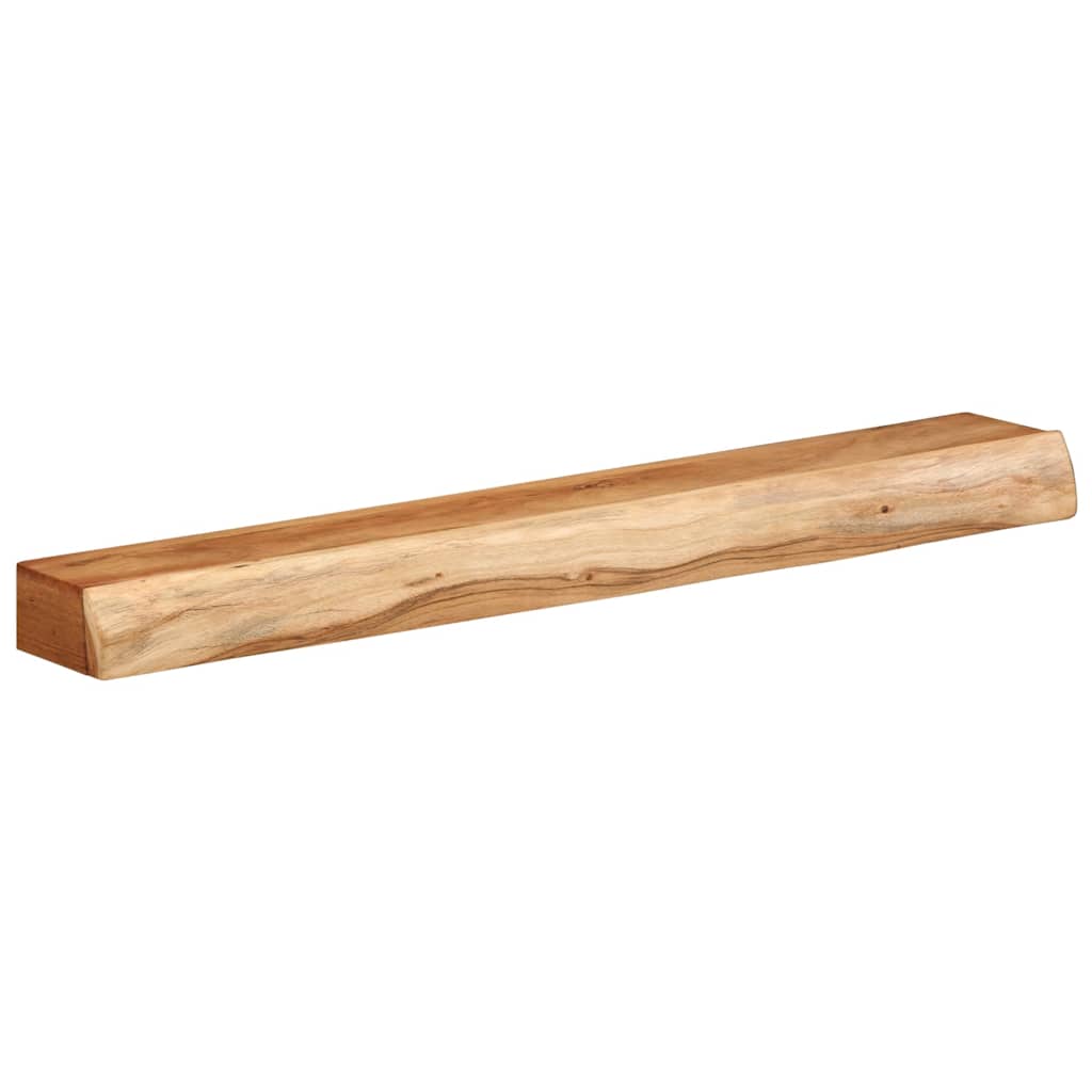Vägghylla Trä 2 st 100x17x8 cm massivt Trä akacia