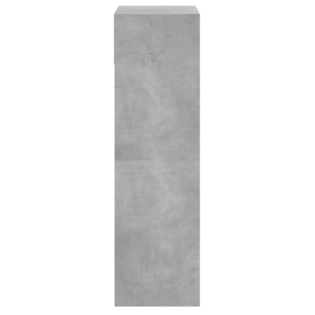 Skoställ Betonggrå Skohylla 60x34x116 cm