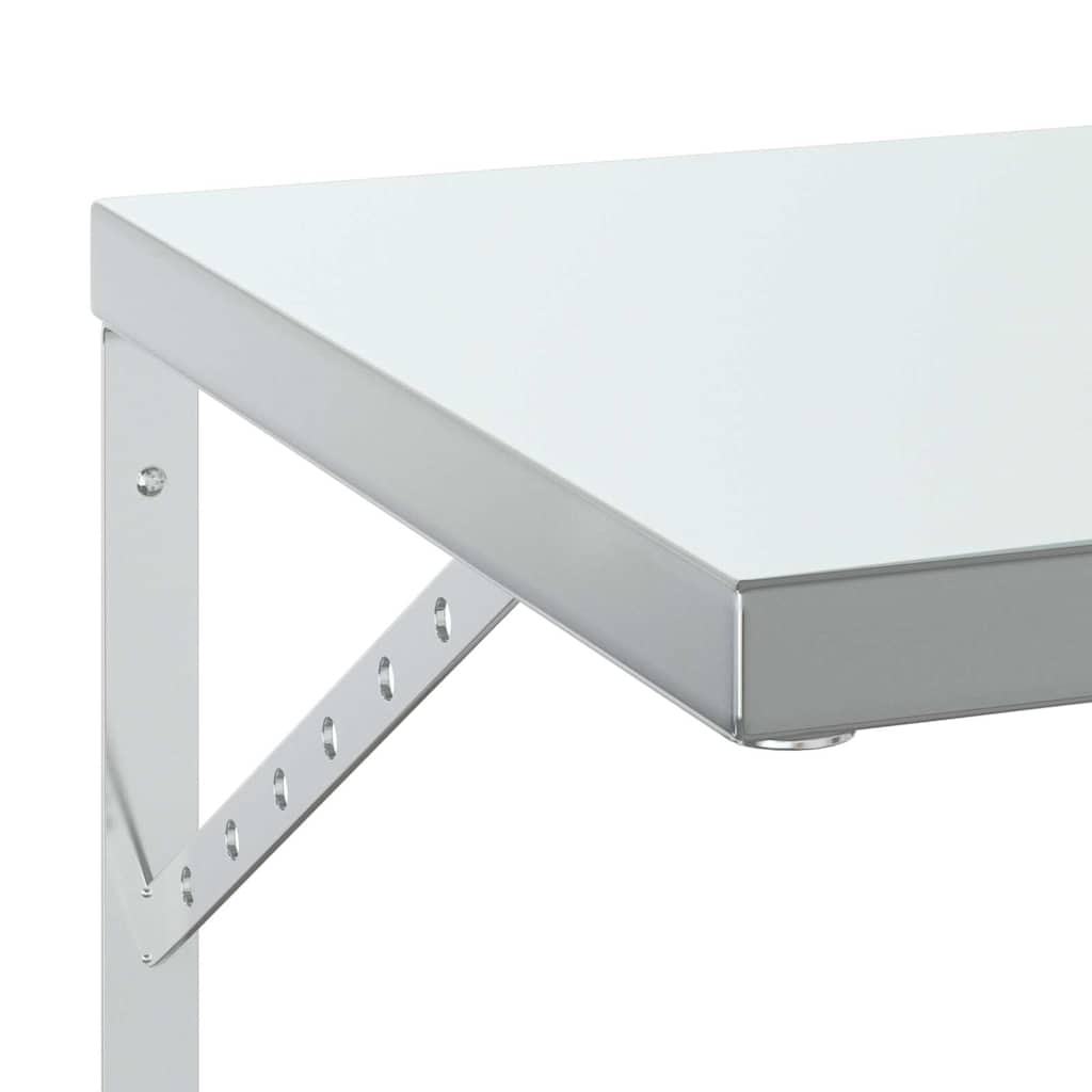Vägghylla DIV. 2 st 75x40 cm silver rostfritt stål
