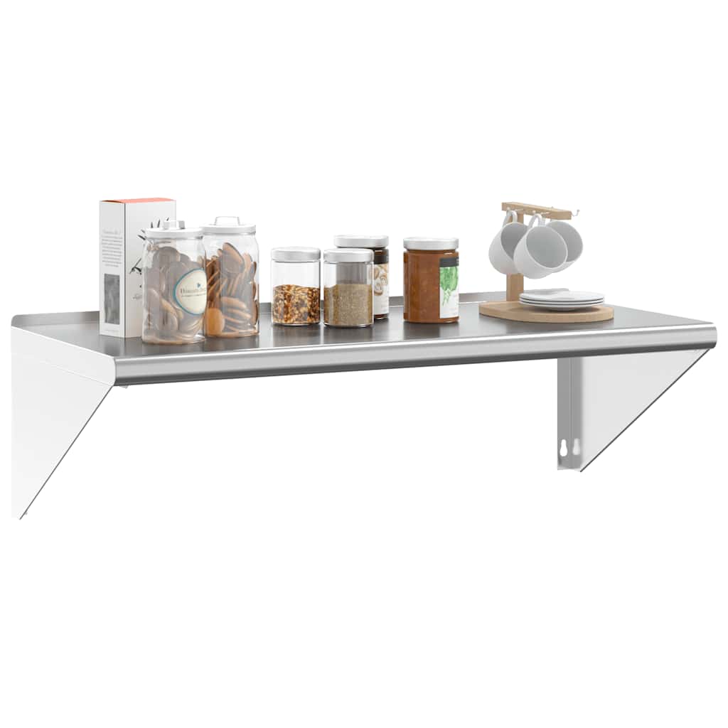 Vägghylla DIV. 100x45x31 cm silver rostfritt stål