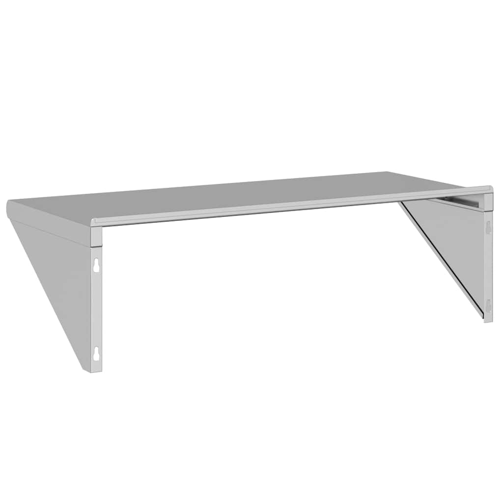 Vägghylla DIV. 100x45x31 cm silver rostfritt stål