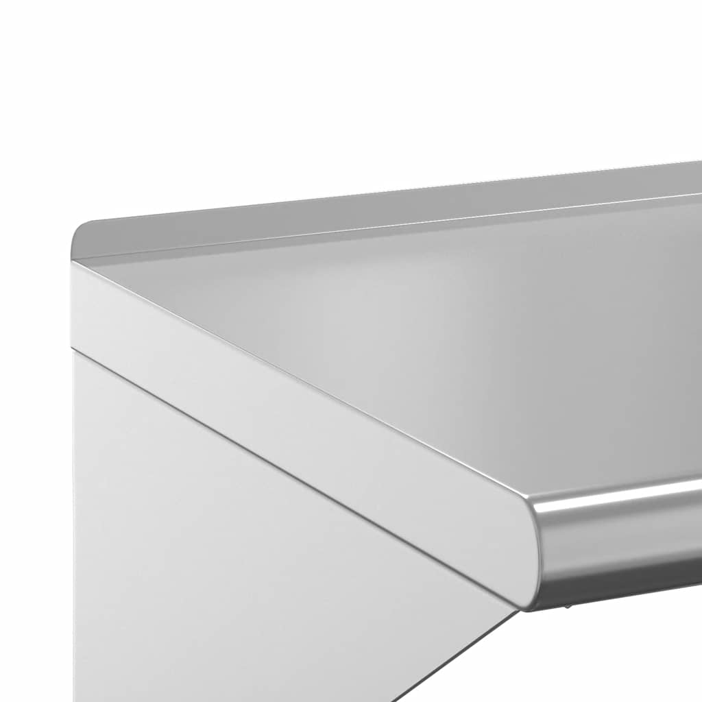 Vägghylla DIV. 100x45x31 cm silver rostfritt stål