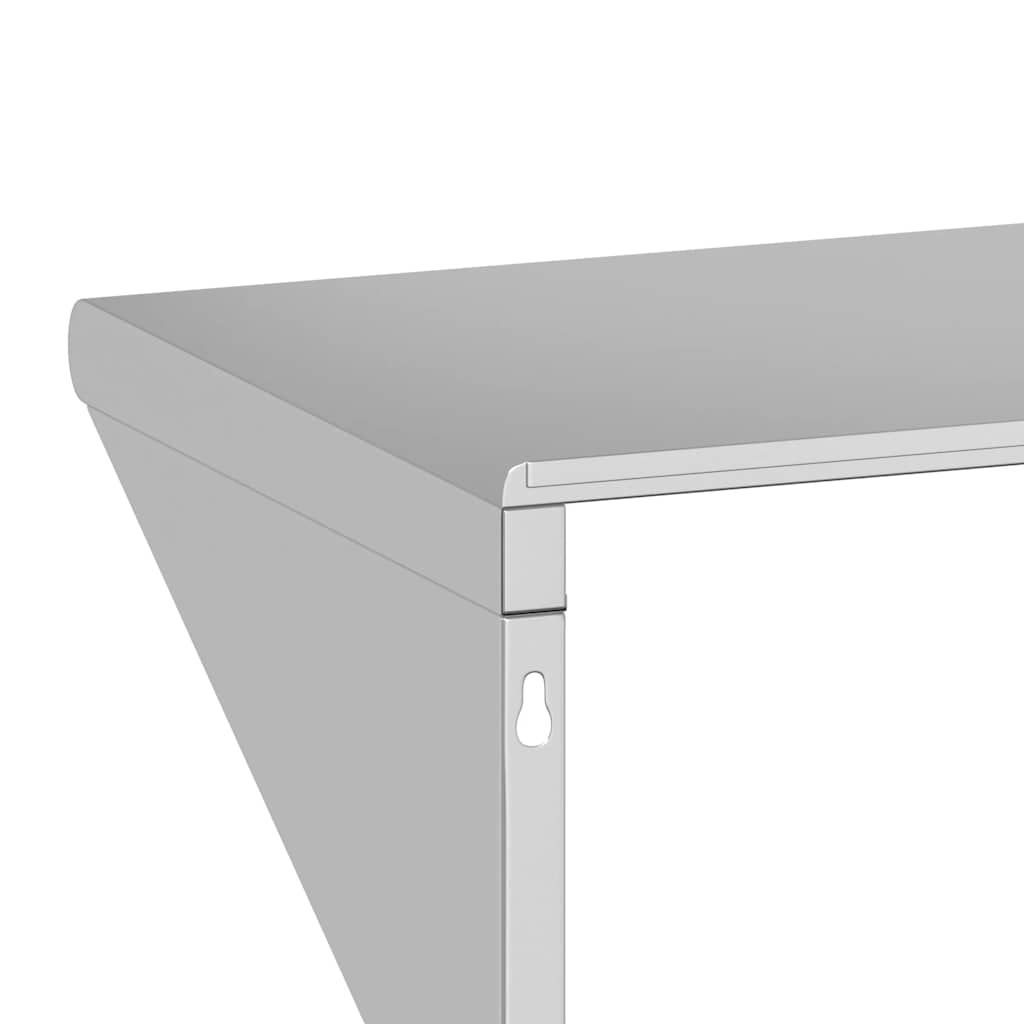 Vägghylla DIV. 100x45x31 cm silver rostfritt stål