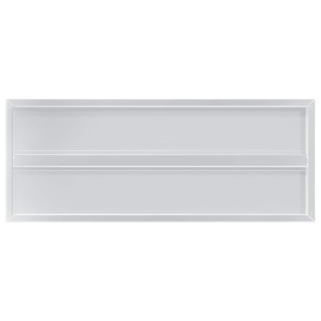 Vägghyllor 2 st 100x40x3 cm silver rostfritt stål
