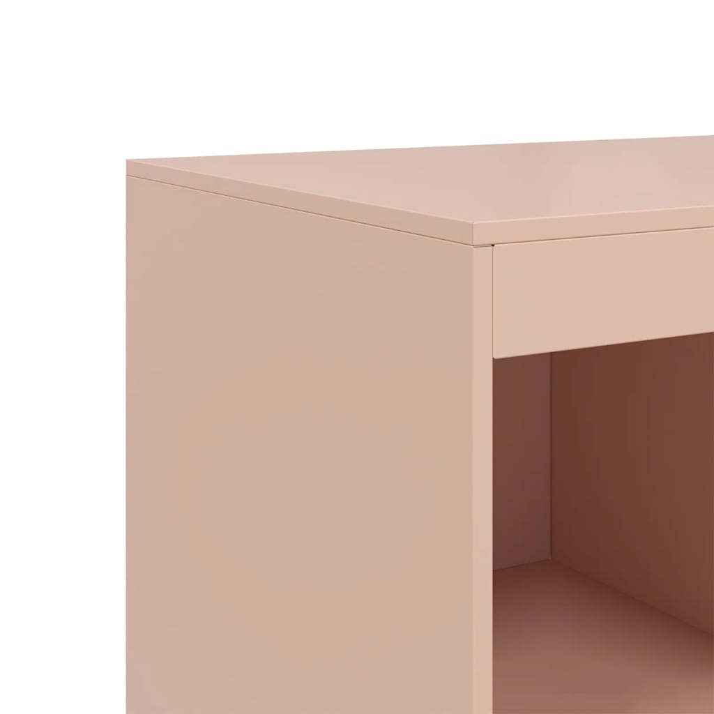 Skåp DIV. rosa 67x39x95 cm stål