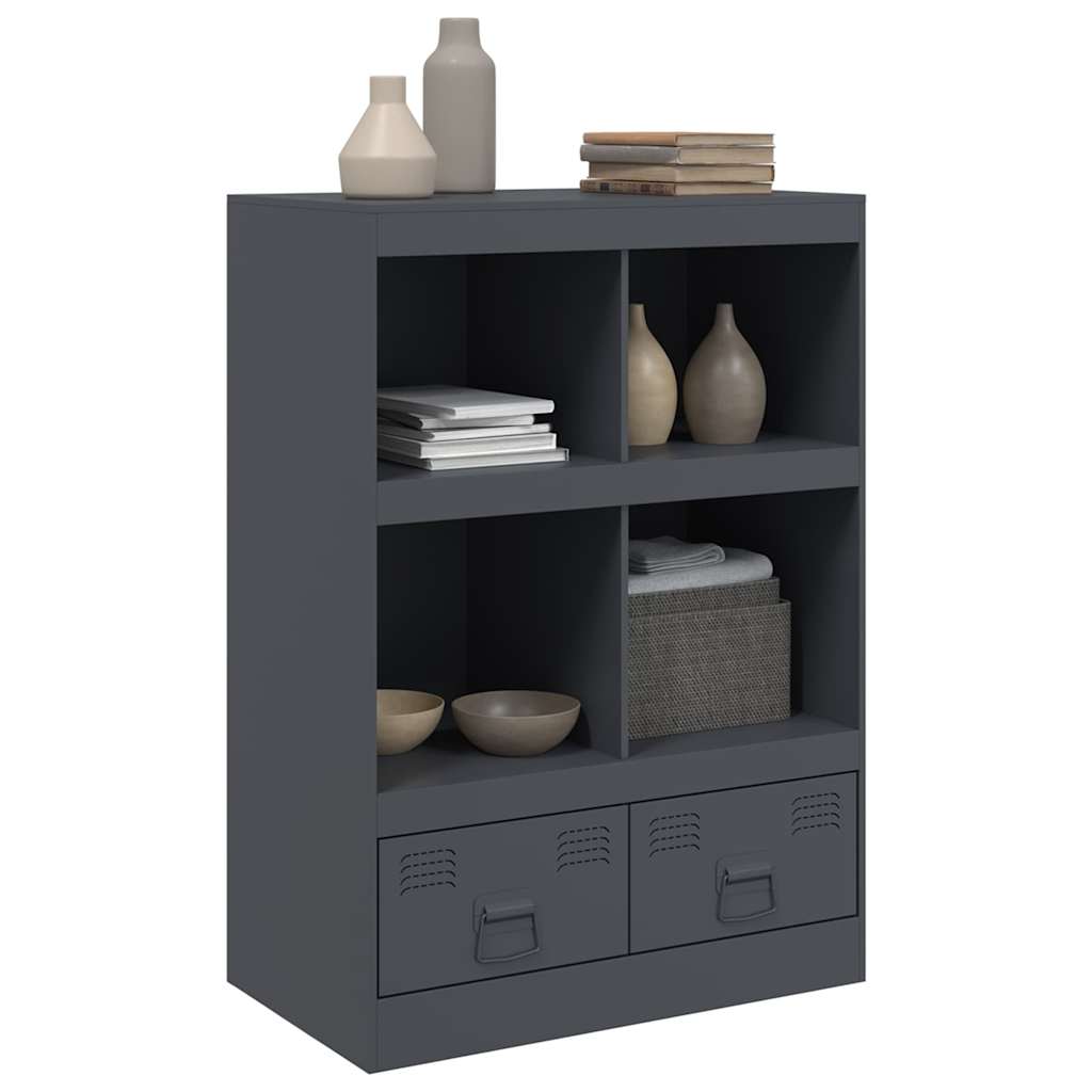 Skåp DIV. antracit 67x39x95 cm stål