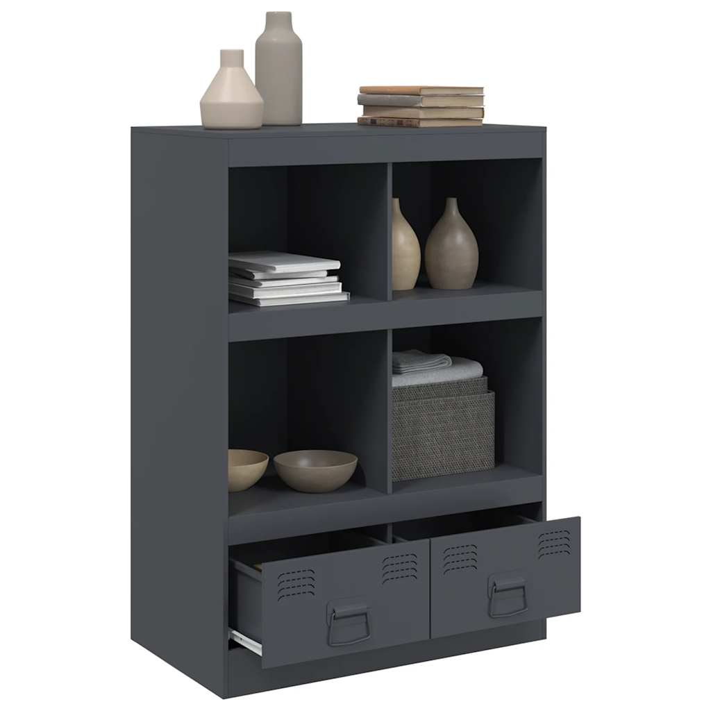 Skåp DIV. antracit 67x39x95 cm stål