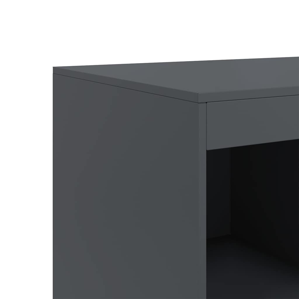 Skåp DIV. antracit 67x39x95 cm stål