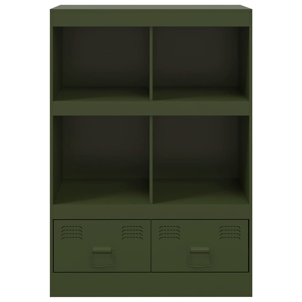 Skåp DIV. olivgrön 67x39x95 cm stål