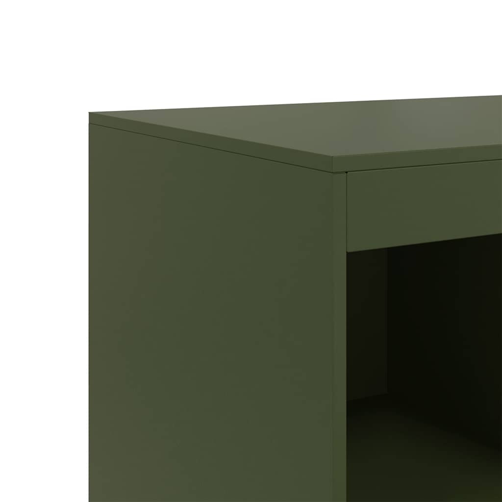 Skåp DIV. olivgrön 67x39x95 cm stål