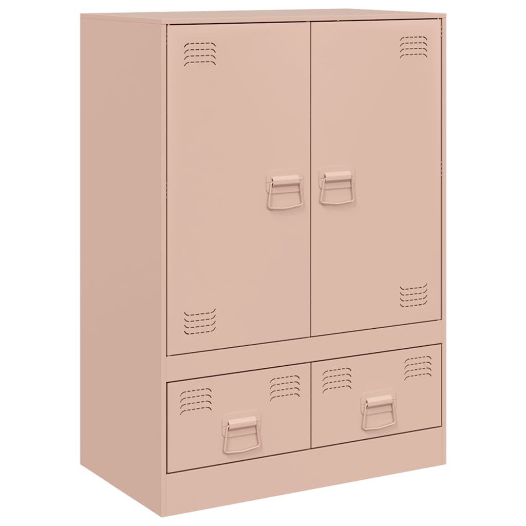 Skåp DIV. rosa 67x39x95 cm stål