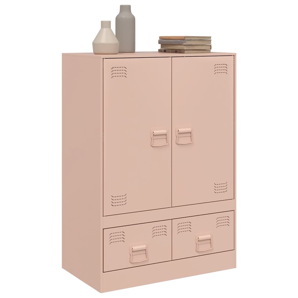 Skåp DIV. rosa 67x39x95 cm stål