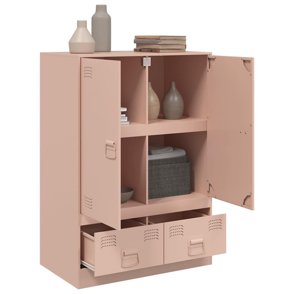 Skåp DIV. rosa 67x39x95 cm stål