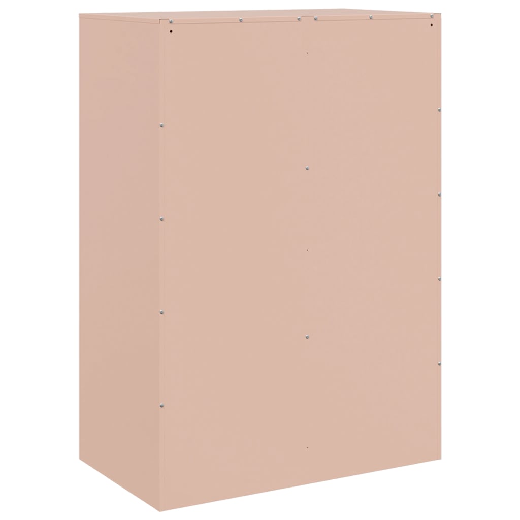 Skåp DIV. rosa 67x39x95 cm stål