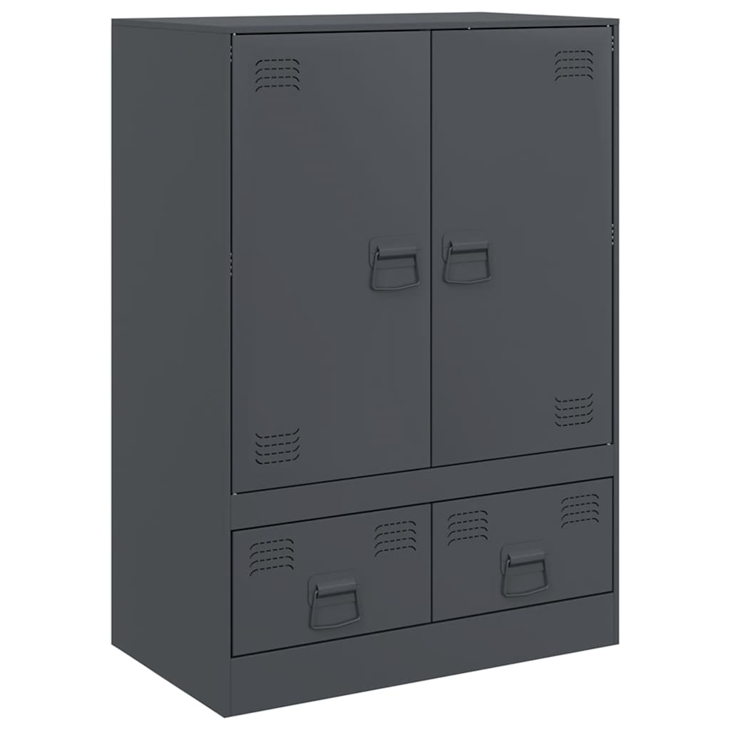 Skåp DIV. antracit 67x39x95 cm stål