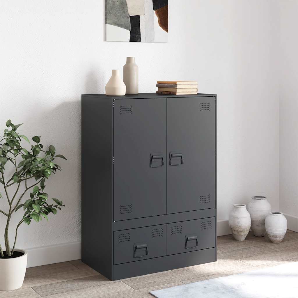 Skåp DIV. antracit 67x39x95 cm stål
