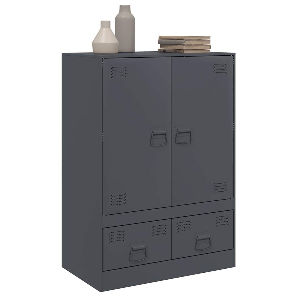Skåp DIV. antracit 67x39x95 cm stål