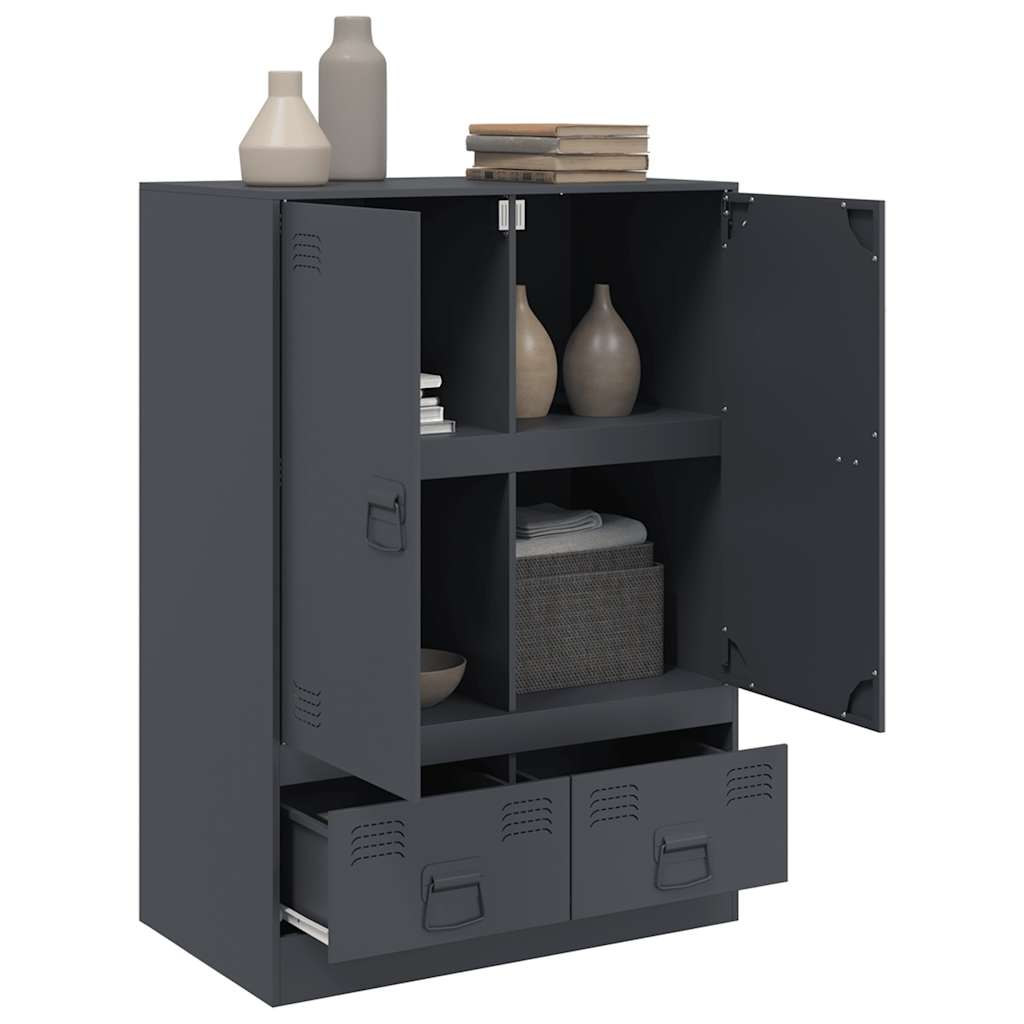 Skåp DIV. antracit 67x39x95 cm stål