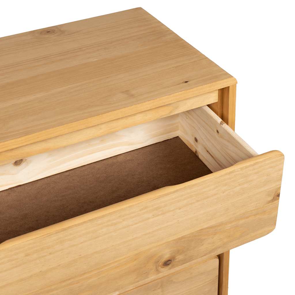 Byrå Trä SAUDA Ek 76,5x39x91 cm massiv furu