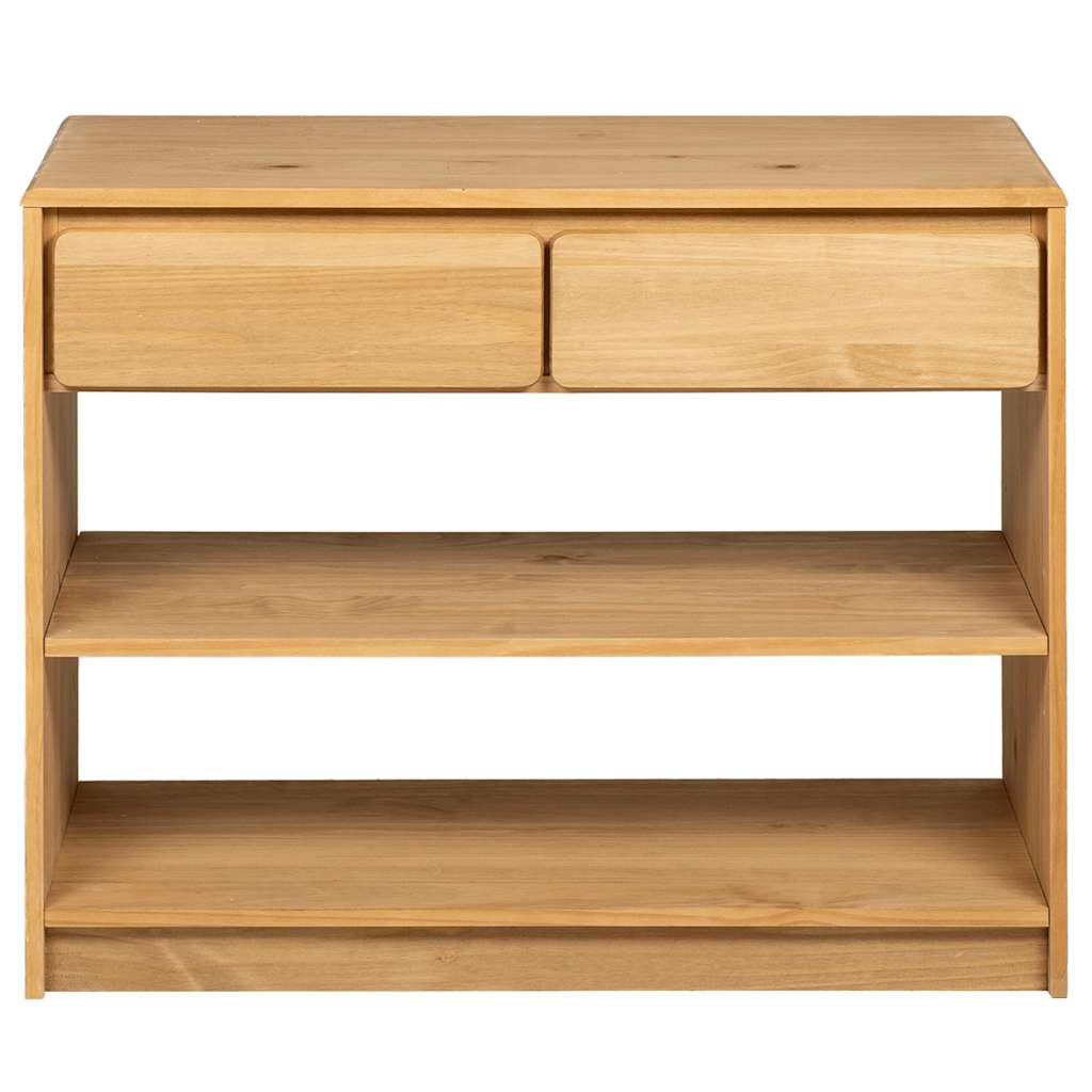 Avlastningsbord Konsollbord Trä SAUDA Ek 89,5x36,5x73 cm massiv furu
