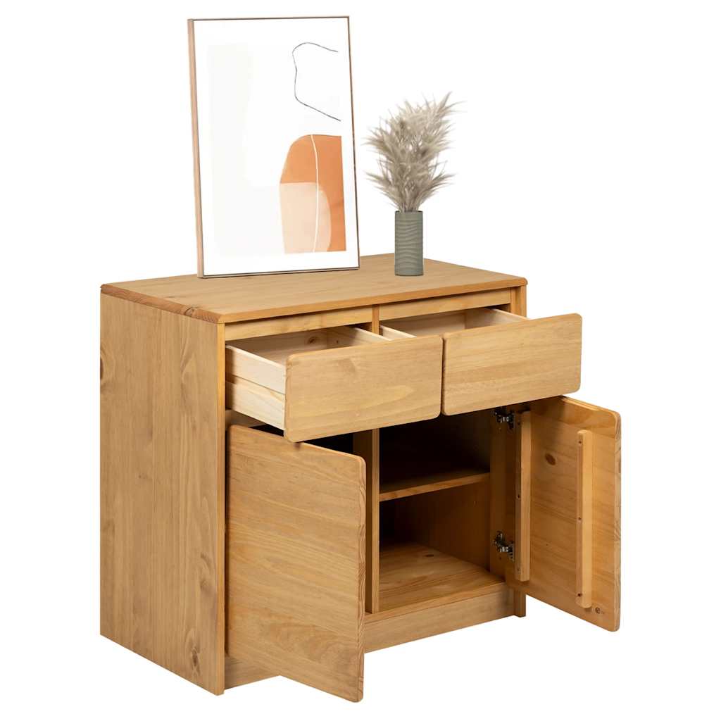 Skänk Trä SAUDA Ek 80x43x75,5 cm massiv furu