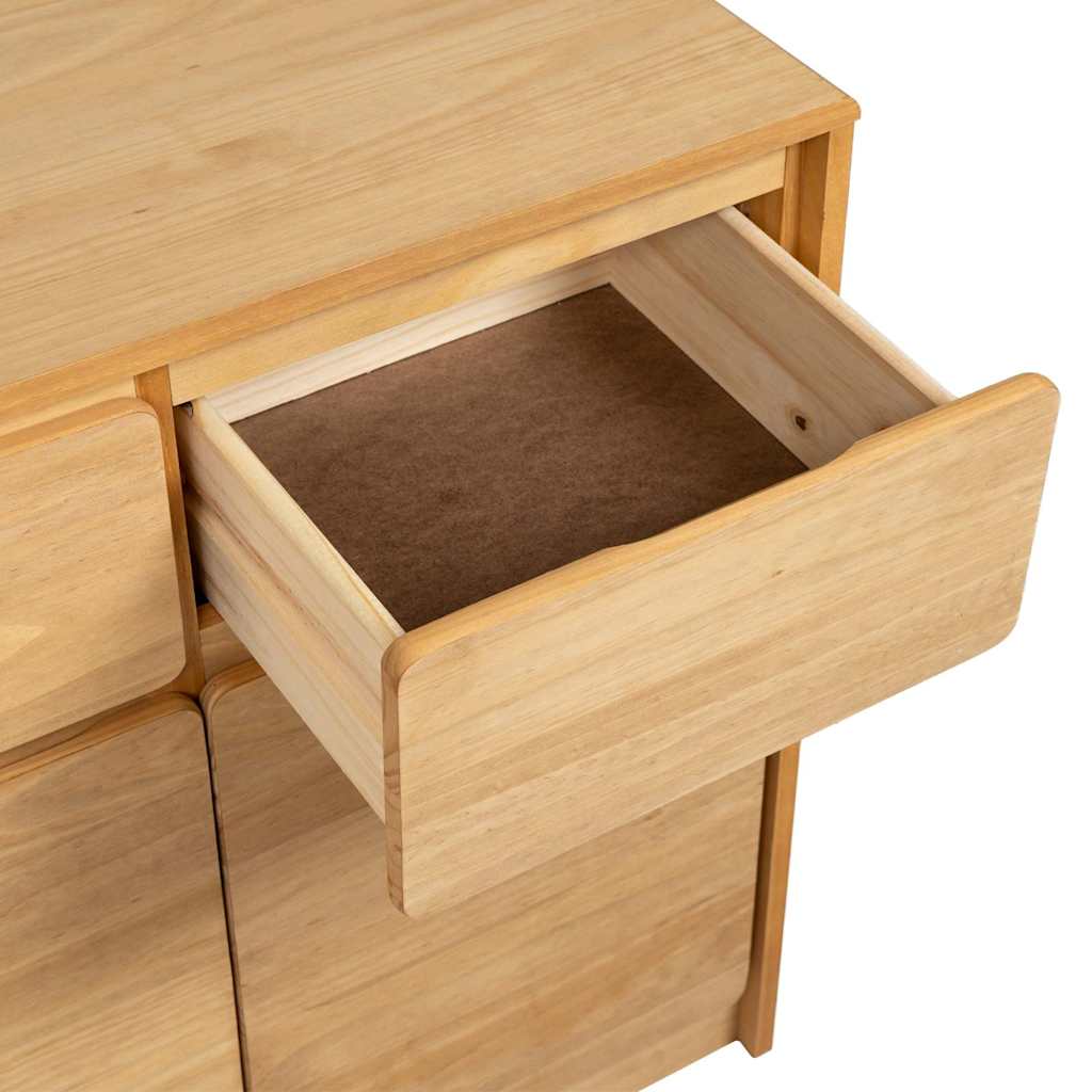 Skänk Trä SAUDA Ek 80x43x75,5 cm massiv furu