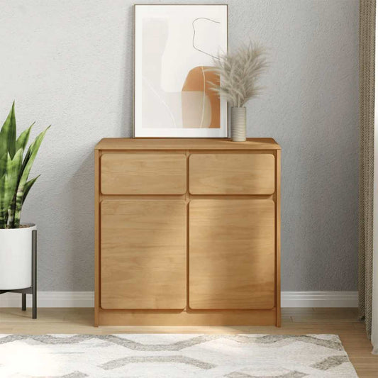 Skänk Trä SAUDA Ek 80x43x75,5 cm massiv furu