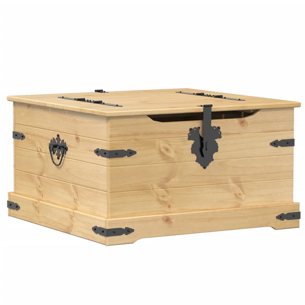 Förvaringsbänk Förvaringslåda Corona 78x78x45 cm massiv furu