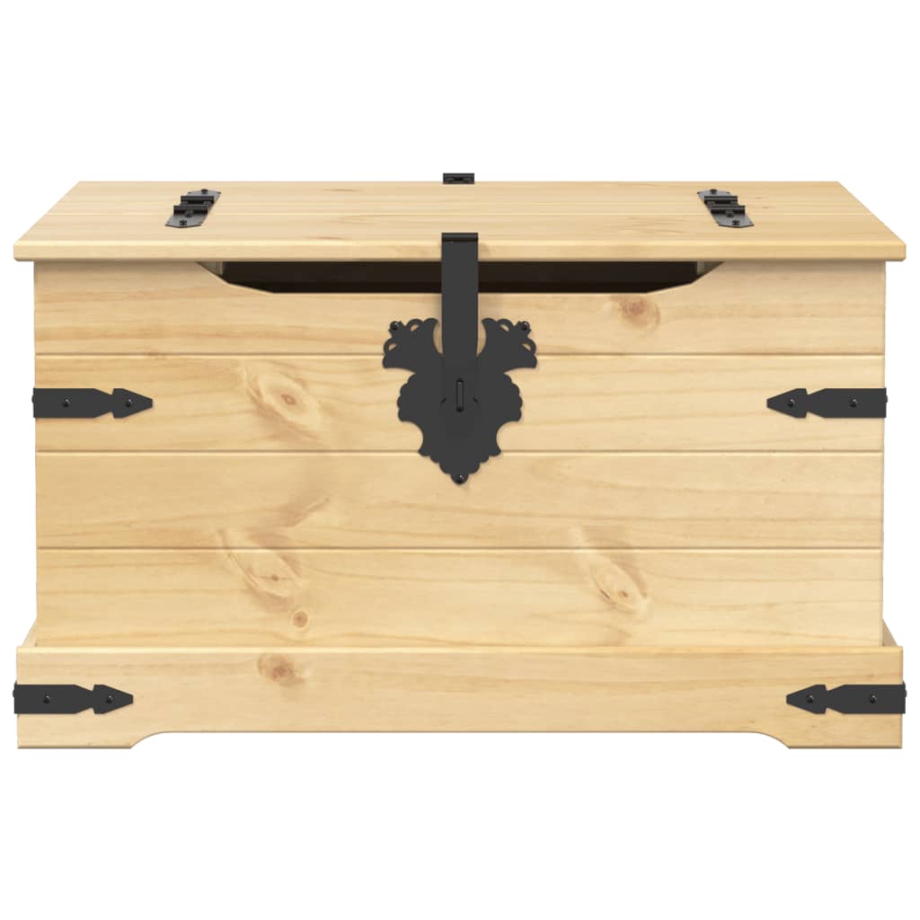 Förvaringsbänk Förvaringslåda Corona 78x78x45 cm massiv furu
