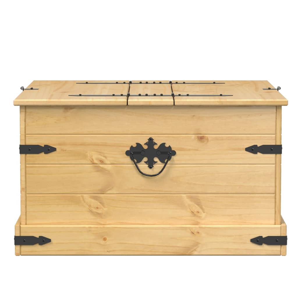 Förvaringsbänk Förvaringslåda Corona 78x78x45 cm massiv furu