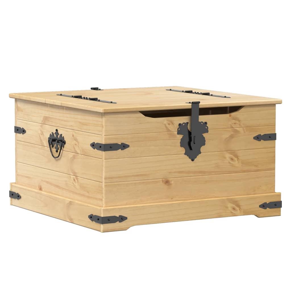 Förvaringsbänk Förvaringslåda Corona 78x78x45 cm massiv furu