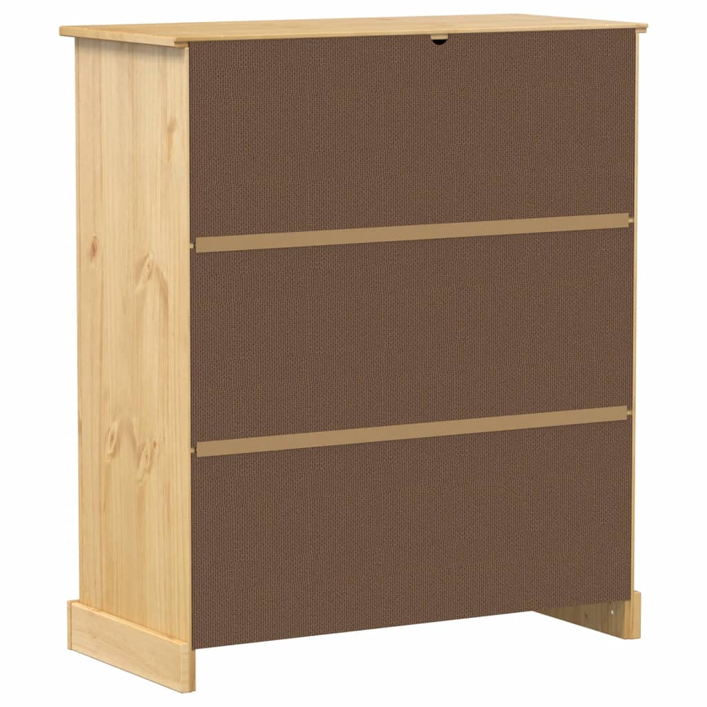 Vinskåp Corona 97x45x114 cm massiv furu