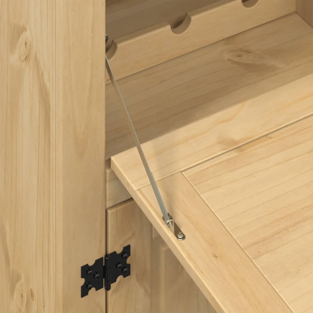 Vinskåp Corona 97x45x114 cm massiv furu