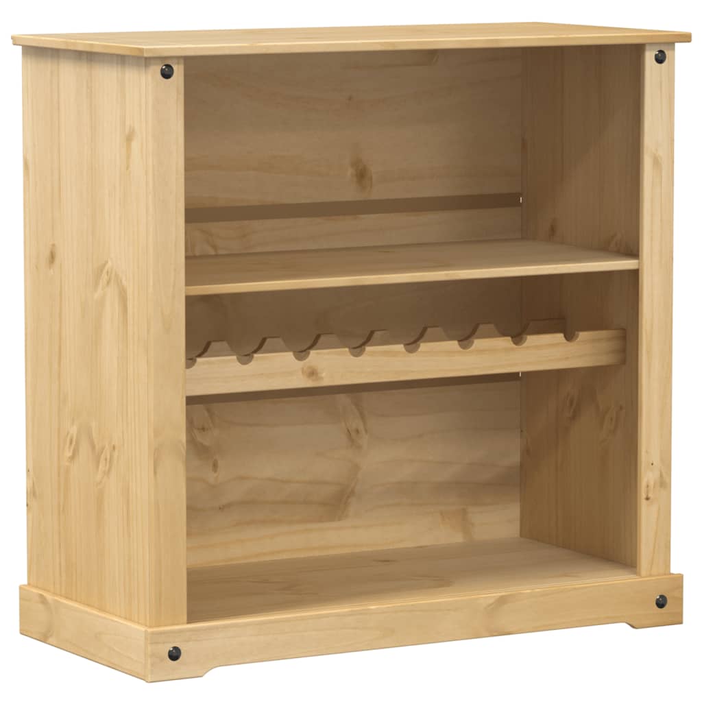 Vinställ Vinskåp Corona 107,5x51x105,5 cm massiv furu