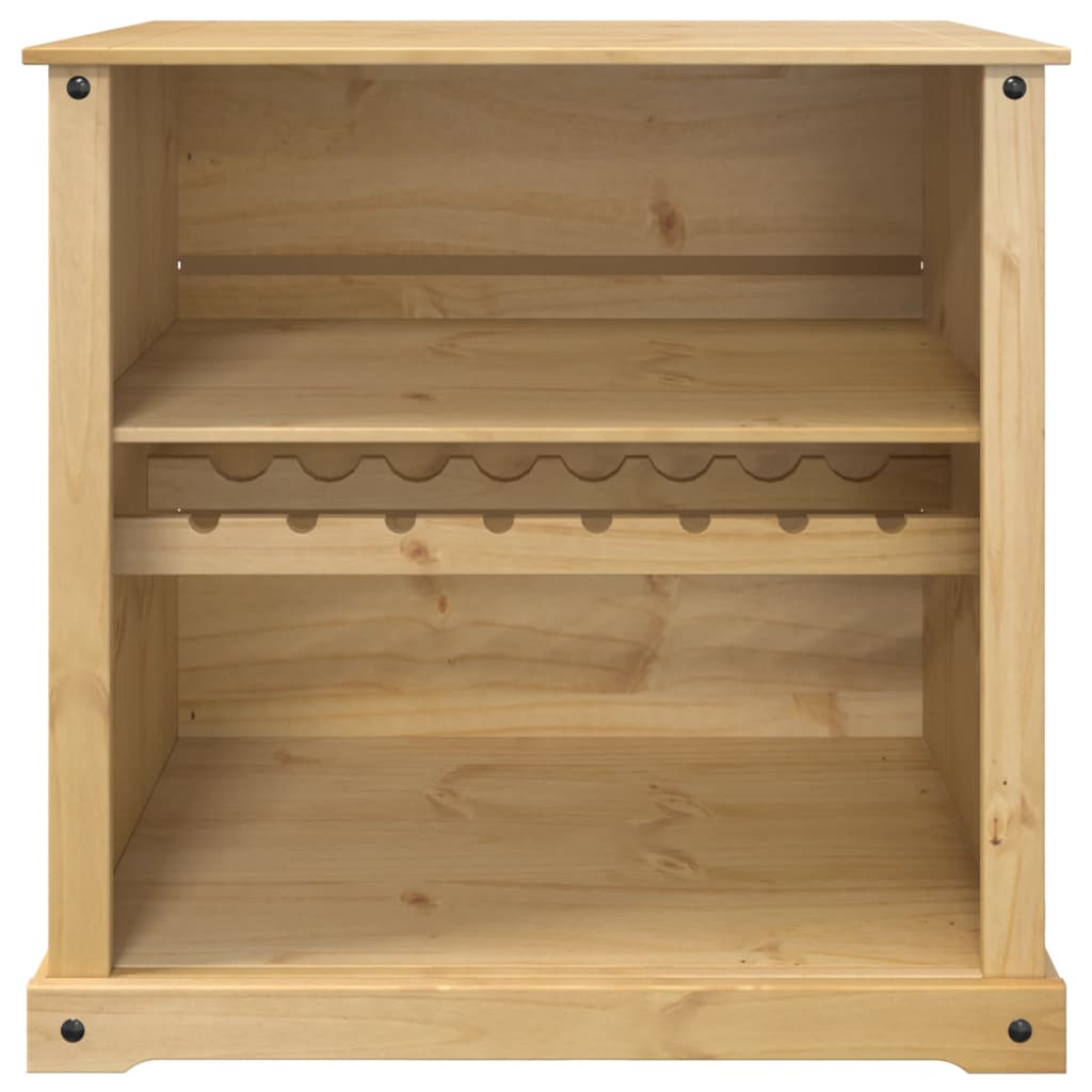 Vinställ Vinskåp Corona 107,5x51x105,5 cm massiv furu