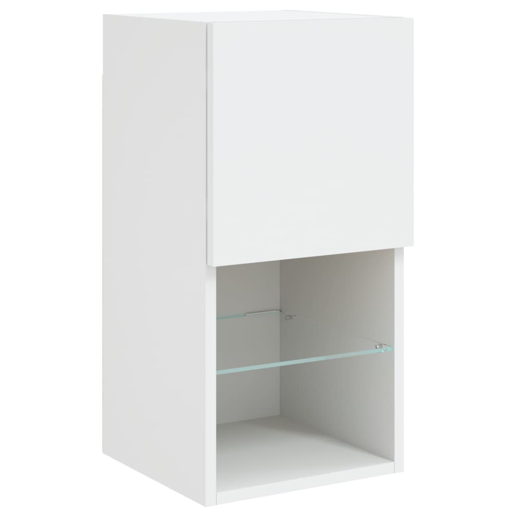 XXXXX Tv-bänk 6 delar LED vit