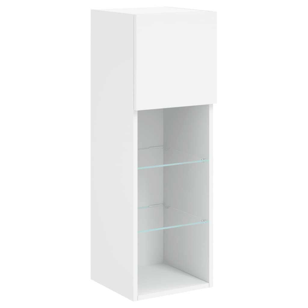 XXXXX Tv-bänk 6 delar LED vit