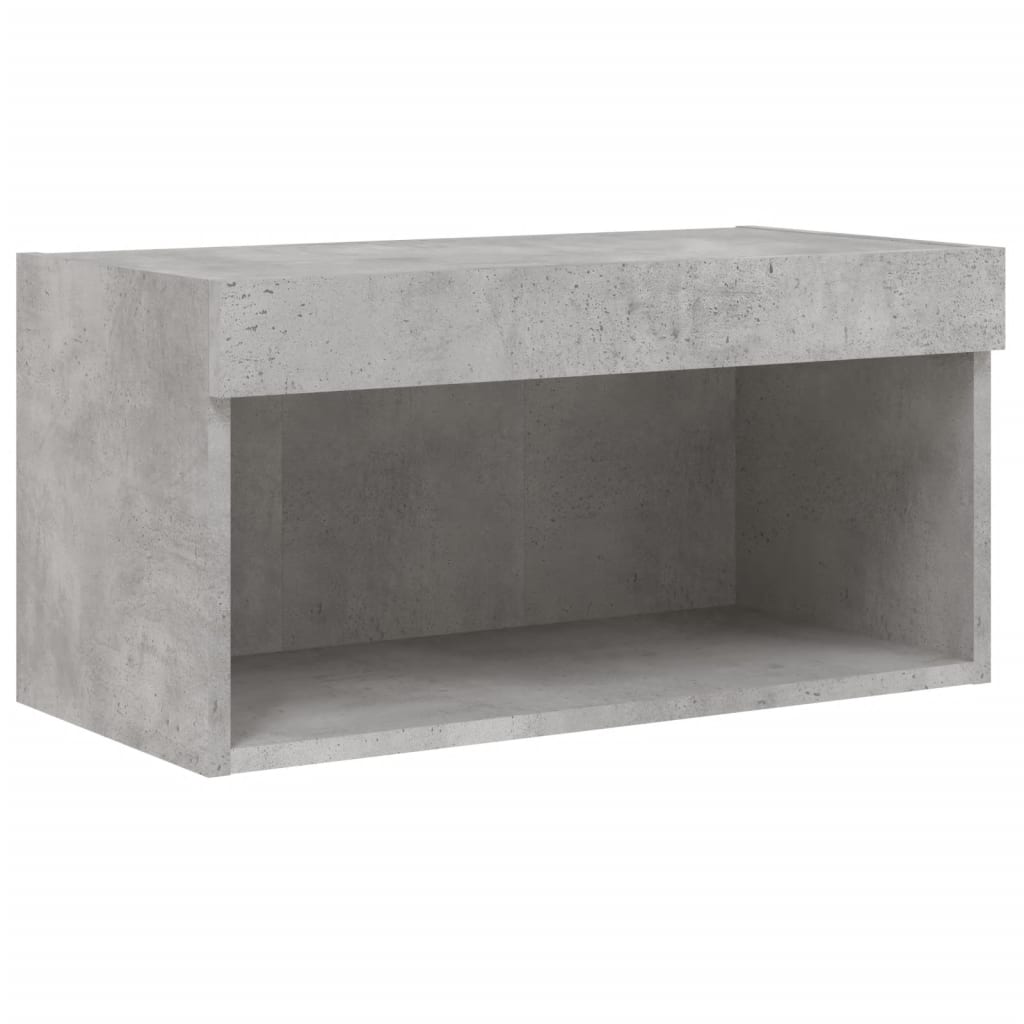 XXXXX Tv-bänk 6 delar LED Betonggrå