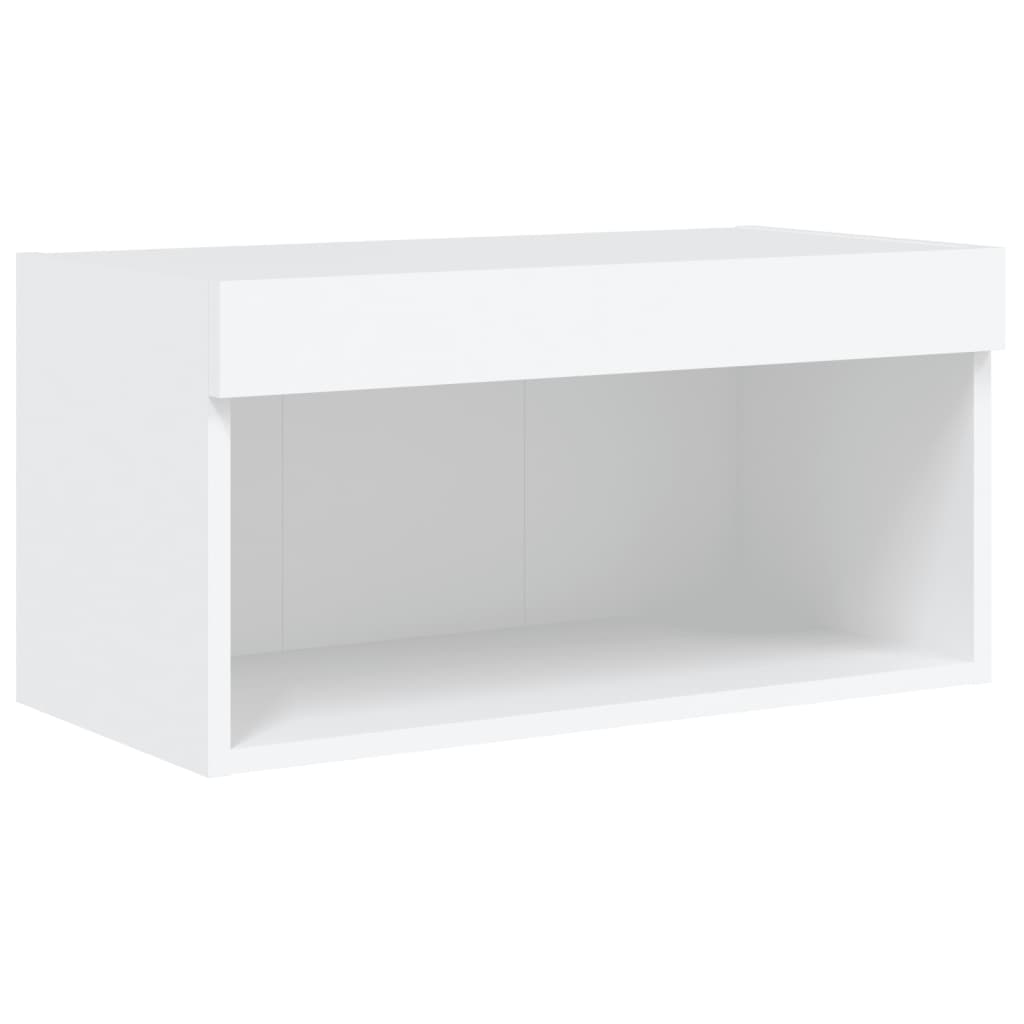 XXXXX Tv-bänk 8 delar LED vit