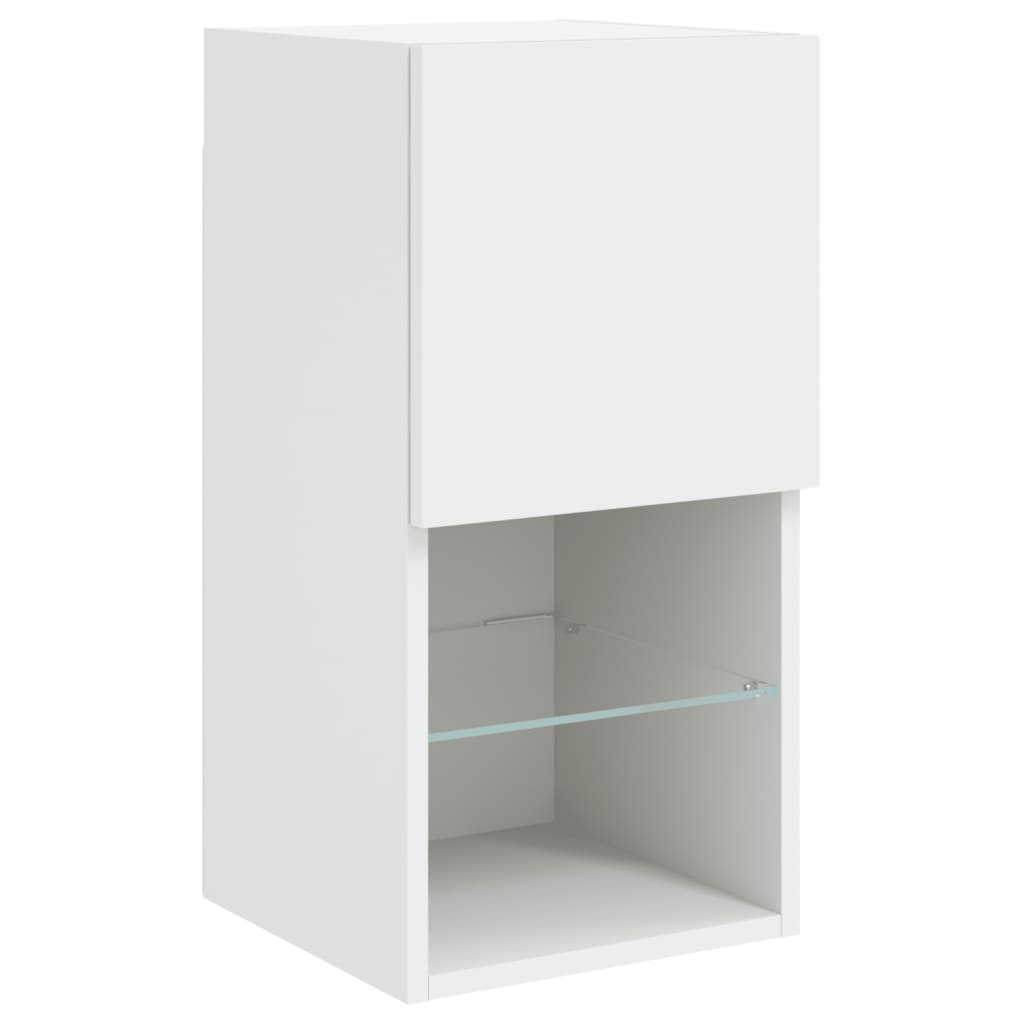 XXXXX Tv-bänk 6 delar LED vit