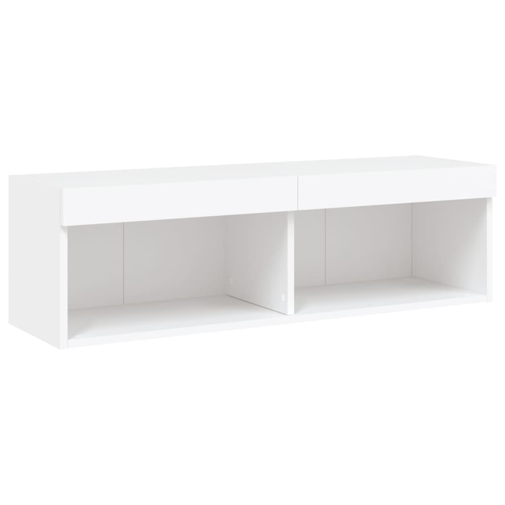 XXXXX Tv-bänk 6 delar LED vit
