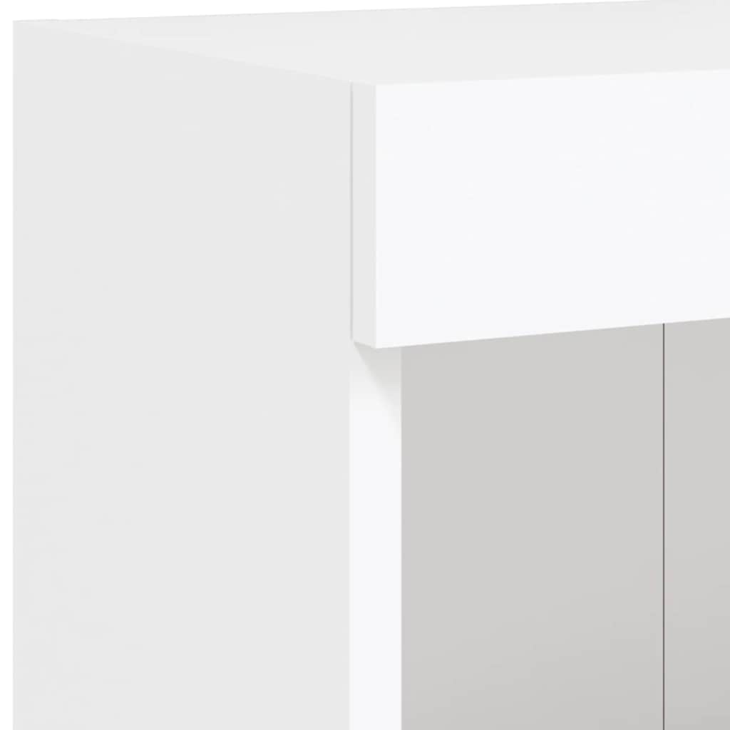 XXXXX Tv-bänk 6 delar LED vit