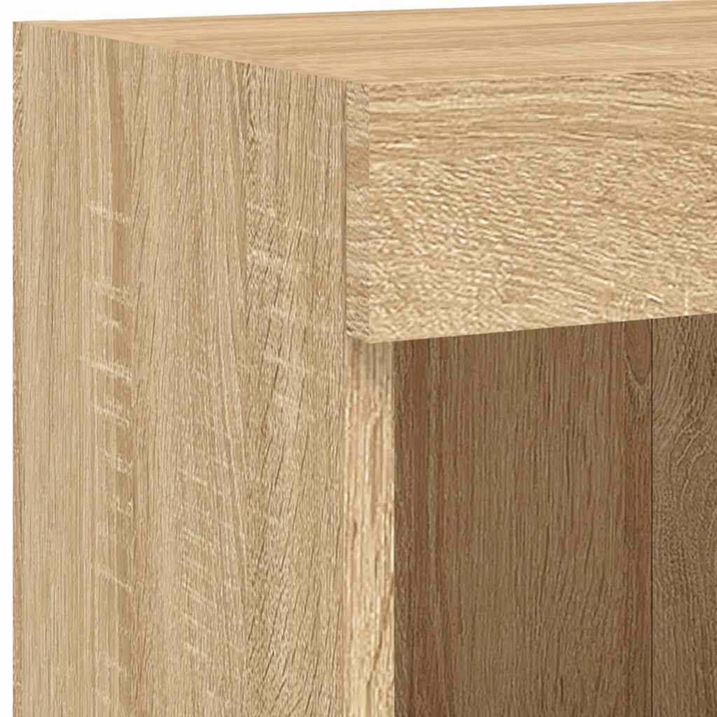 XXXXX Tv-bänk 6 delar LED sonoma-ek