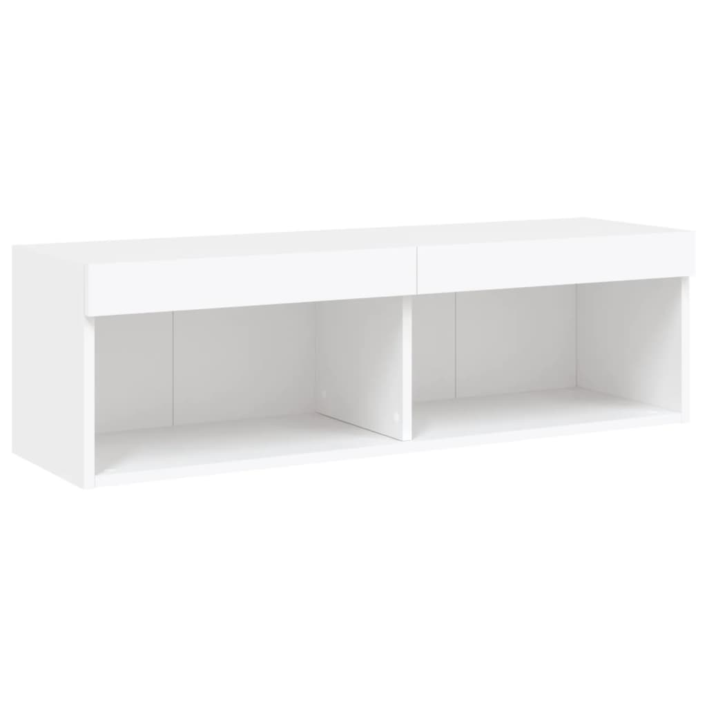 XXXXX Tv-bänk 6 delar LED vit