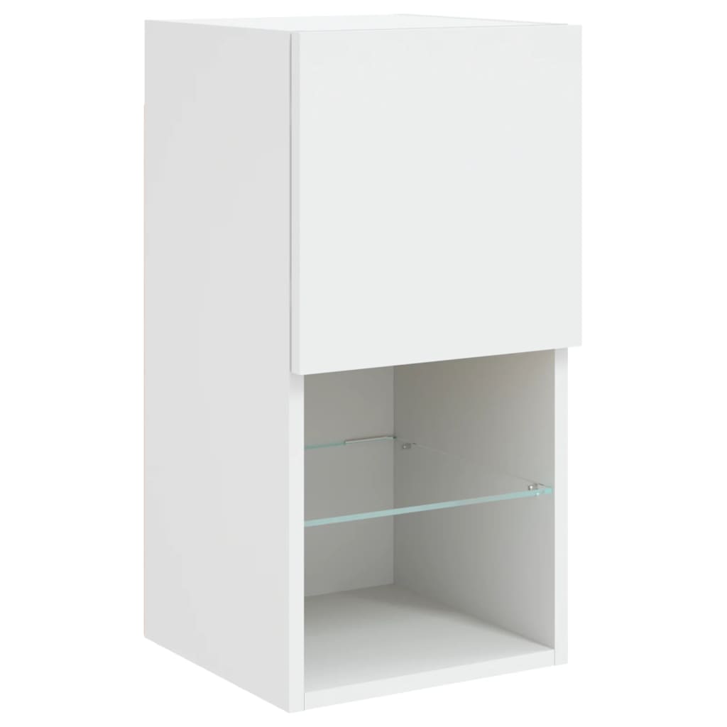 XXXXX Tv-bänk 6 delar LED vit