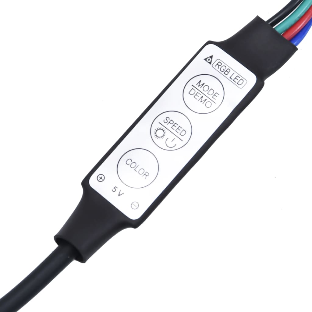 XXXXX Tv-bänk 6 delar LED vit