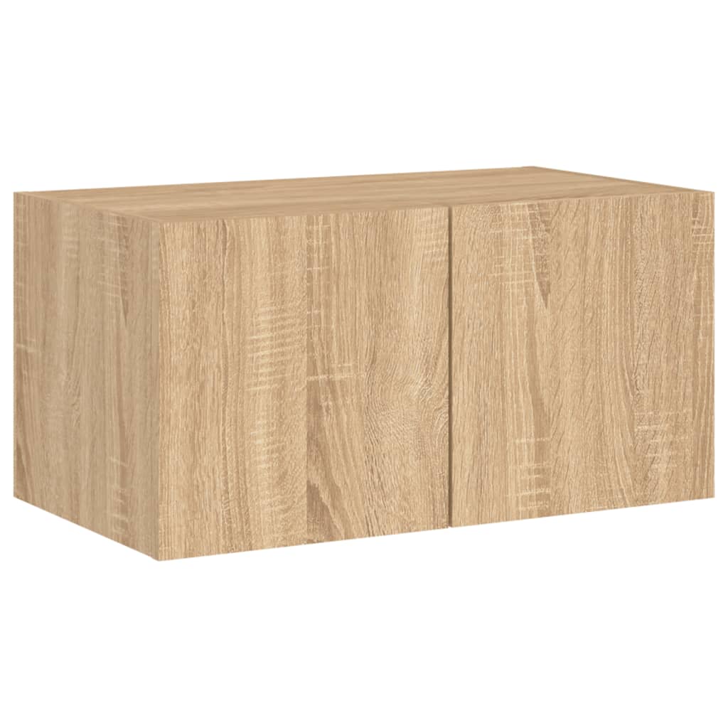 XXXXX Tv-bänk 6 delar LED sonoma-ek