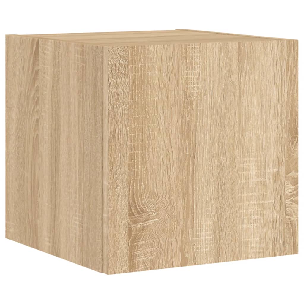 XXXXX Tv-bänk 6 delar LED sonoma-ek