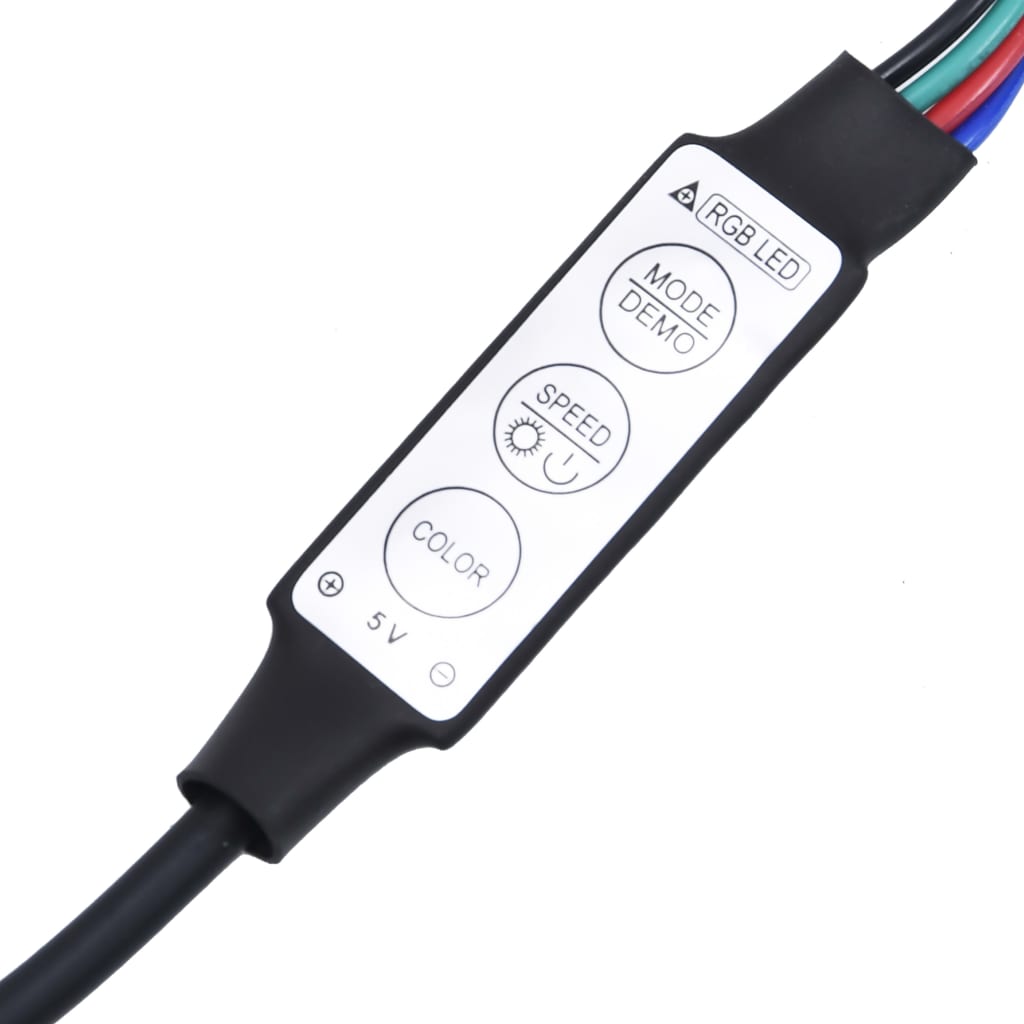 XXXXX Tv-bänk 6 delar LED sonoma-ek